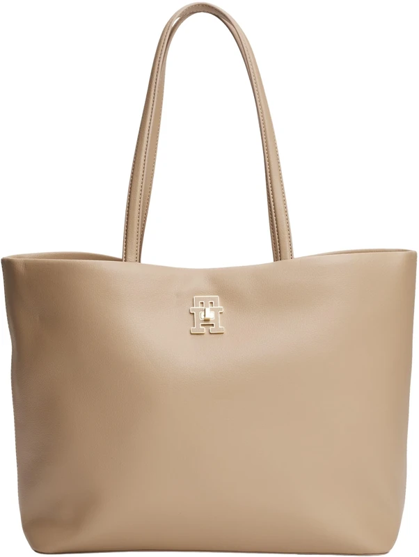 Tommy Hilfiger Women’s Modern Tote Bag with Inner Compartment, Beige (Coastal Taupe), One Size