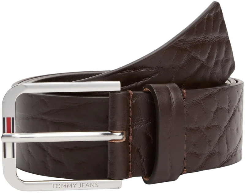 Tommy Jeans Men's TJM AUSTIN 4.0 AM0AM13413 Fixed Belt, Brown (Dark Brown), 95