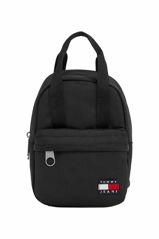 Tommy Jeans Women's TJW DAILY 2 WAYS BACKPACK AW0AW17577 Backpack, Black (Black), OS
