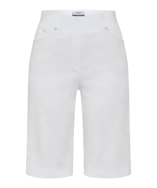 Raphaela by Brax Women's Pamina Bermuda Super Light Cotton Shorts, 99 White, 27W x 32L