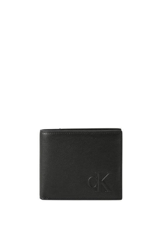 Calvin Klein Jeans Men's SCLPTD IMPRSSN BLLFL LV04G1072G Wallets, Black (Black), One Size