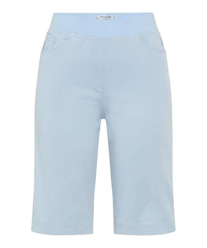 Raphaela by Brax Women's Pamina Bermuda Super Light Cotton Shorts, 28 Powder Blue, 27W x 32L