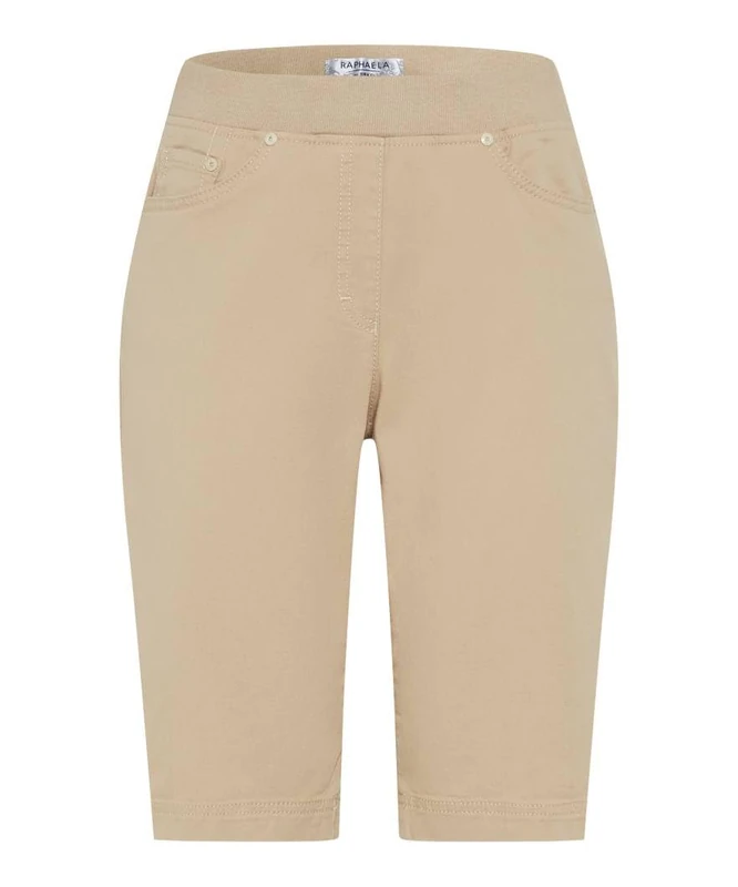 Raphaela by Brax Pamina Bermuda Shorts Light Coloured Denim Bermuda Shorts, 57 Sand, 27W x 32L