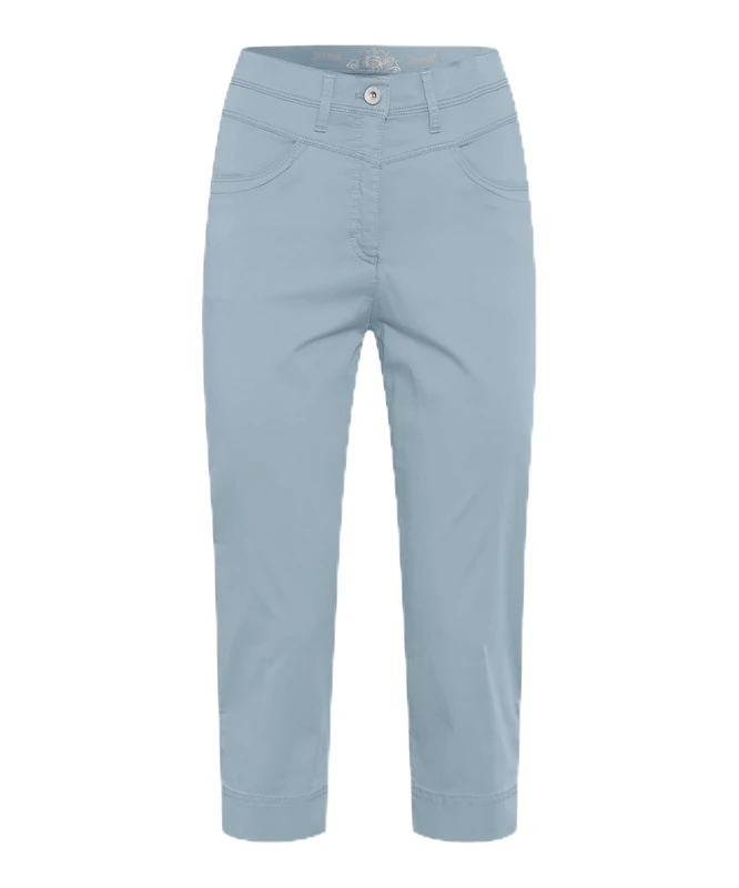 Laura Capri Super Light Cotton Capri, 28 Powder Blue, 29W x 32L