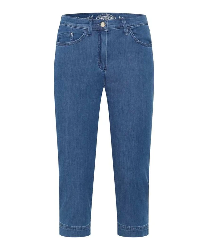 Raphaela by Brax Women's Lora Capri Super Light Denim Jeans, 28 Bleached, 29W x 32L
