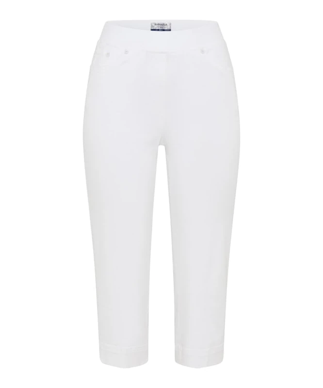 Raphaela by Brax Pamina Capri Light Denim Capri, 99 White, 29W x 32L