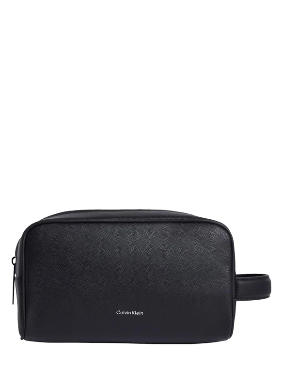 Calvin Klein Men's CK MUST WASHBAG/DOPP KIT LV04D1046G Dopp Kit, Black (Black), One Size