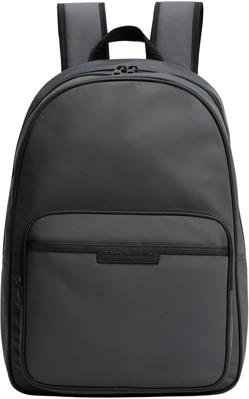 Tommy Hilfiger Men’s Repreve Backpack with Laptop Compartment, Grey (Dark Grey), One Size