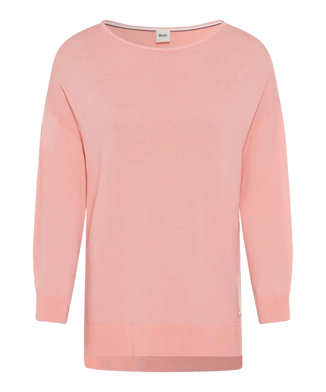 BRAX Women's Style.Liz Summer Viscose Pullover Sweater, 46 Neon Peach, 10