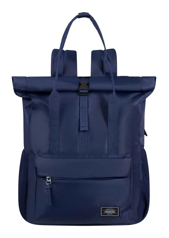 American Tourister Urban Groove UG25 - Laptop Backpack 15.6" (42.5 cm) - Business & School Backpack with Bottle Holder, Ergonomic, Lightweight, Smart Sleeve - 20.5L - Blue (Midnight Navy)