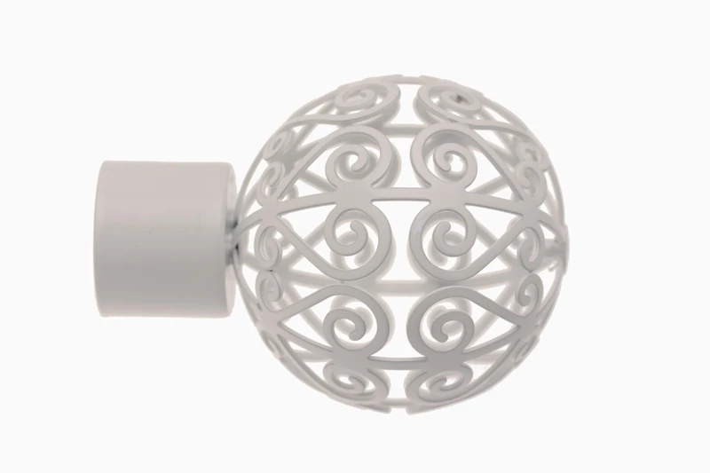 SOJAM Pack of 60 Persian Style Curtain Pole Finials Ideal Pro or Retailer White - Image 1
