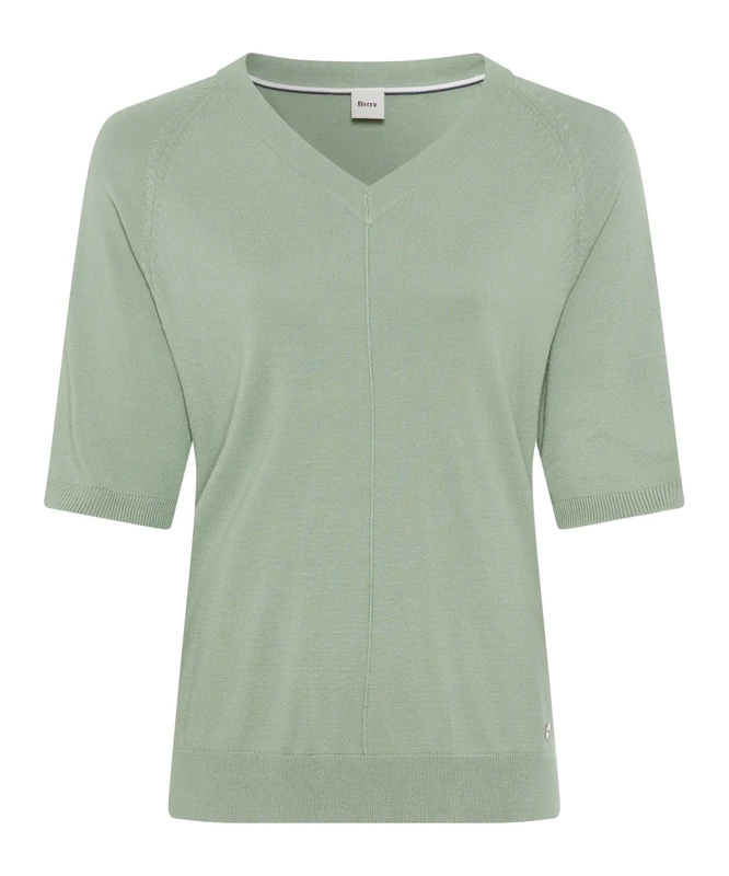 BRAX Women's Style.Lesley Summer Viscose Pullover Sweater, 39 Leaf, 18