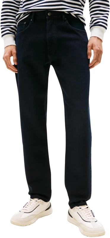 Tommy Hilfiger Men's Tapered Harlem Mid Rise Jeans, Blue (Night Blue), 34W/40L