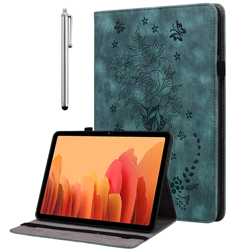 KEDBBAO Case for Samsung Galaxy Tab A11 / Tab A9 8.7-Inch 2025/2023, Multi-Angle Flip PU Leather Protective Cover with Stylus Holder for Galaxy Tab A11 Tablet Case, Green