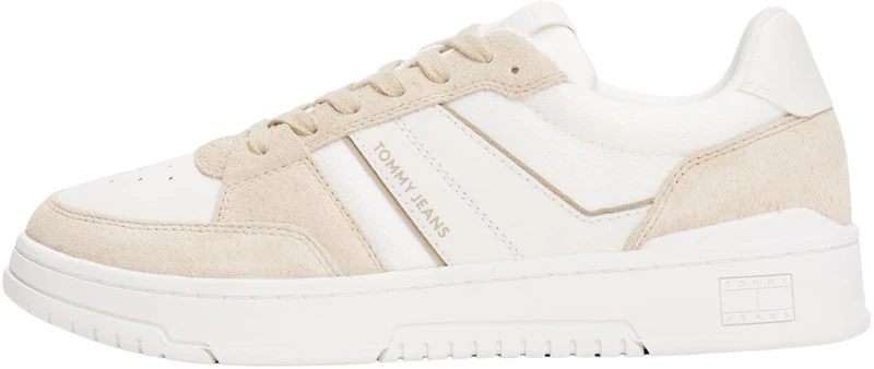 Tommy Jeans Men’s Pods Low Top Cupsole Trainers, Beige (Silt), 6.5