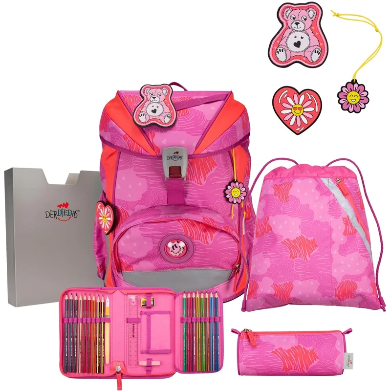 DerDieDas Girl's ErgoFlex Set, Roses, EINE GRÖSSE FÜR ALLE