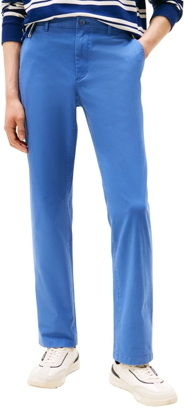 Tommy Hilfiger Men's Core Denton Essential Twill Straight Fit Chinos, Blue (Angora Blue), 36W/30L