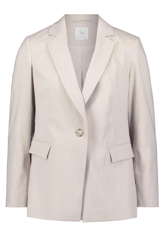 Betty & Co Women's Blazer, Dark Cream Melange, 10