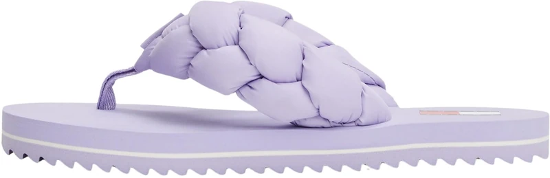 Tommy Jeans Women’s Braided Beach Flip Flops, Purple (Pale Amethyst), 6