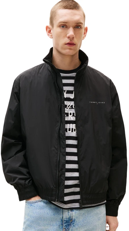 Tommy Jeans Mens Tjm Lw Essential Dm0dm21667 Other Jackets, Black (Black), M UK