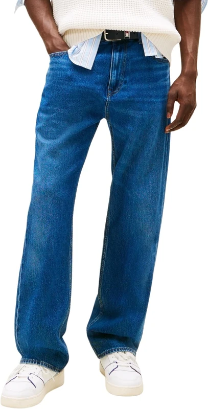 Tommy Jeans Mens Otis Regular Bi0152 Co Dm0dm21021 Straight, Denim (Denim Dark), 30W / 32L UK