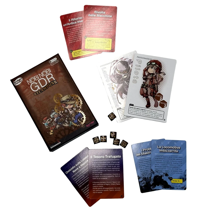 Studio Supernova - Nobi Nobi RPG Steampunk 1-5 Players 10+ Italian Edition