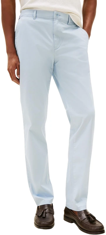 Tommy Hilfiger Men's Core Denton Essential Twill Straight Fit Chinos, Blue (Blue Cloud), 34W/28L