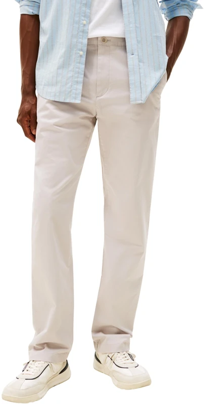 Tommy Hilfiger Men's CORE Mercer Essential Twill MW0MW40263 Chino, Grey (October Grey), 30W / 32L