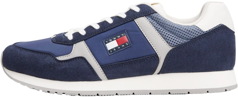 Tommy Jeans Men’s Casual Low Top Runner Trainers, Blue (Dark Night Navy), 11