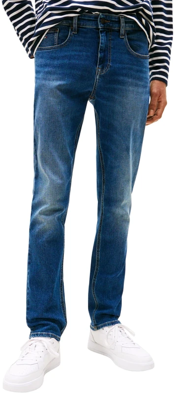 Tommy Jeans Men’s Scanton Slim Fit Jeans, Blue (Denim Dark), 34W/36L