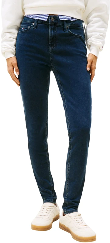 Tommy Jeans Women's Nora Skinny Fit Jeans, Blue (Denim Blue Black), 27W/30L