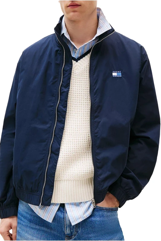 Tommy Jeans Mens Tjm Essential Ext Dm0dm21929 Other Jackets, Blue (Dark Night Navy), S UK
