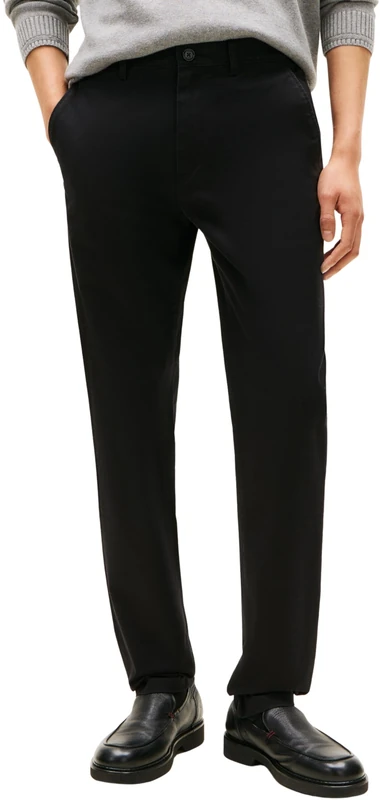 Tommy Hilfiger Men's CORE Denton Essential Twill MW0MW40262 Chino, Black (Black), 31W / 34L - Image 1