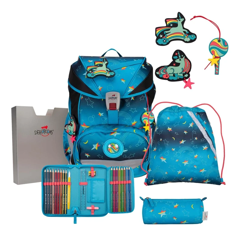 DerDieDas, ErgoFlex LED Kit, Rainbow Star, Rainbow Star, One Size, Luggage