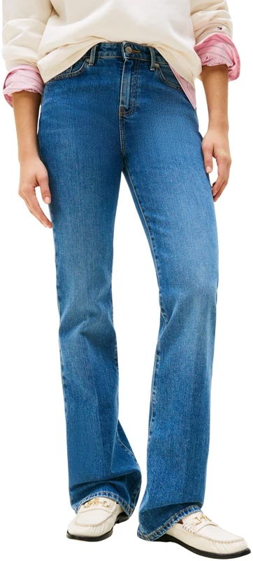 Tommy Hilfiger Women's Flo Mid Rise Bootcut Jeans, Blue (Flo), 28W/26L
