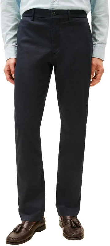 Tommy Hilfiger Men's Denton Printed Structure Straight Fit Chinos, Blue (Desert Sky), 34W/33L