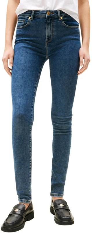 Tommy Hilfiger Women's Dee Como Skinny Mid Rise Jeans, Blue (Dee), 32W/26L