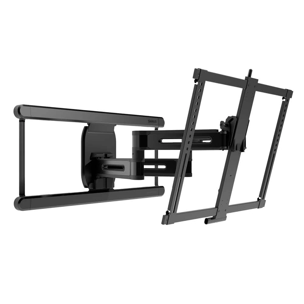 SANUS Height Adjustable Full Motion TV Wall Mount for 42" to 90" TVs - Raise or Lower TV 4" After Install - Maximizes Compatibility with Your Setup - 3 Step DIY w/Smooth Extension, Tilt & Swivel