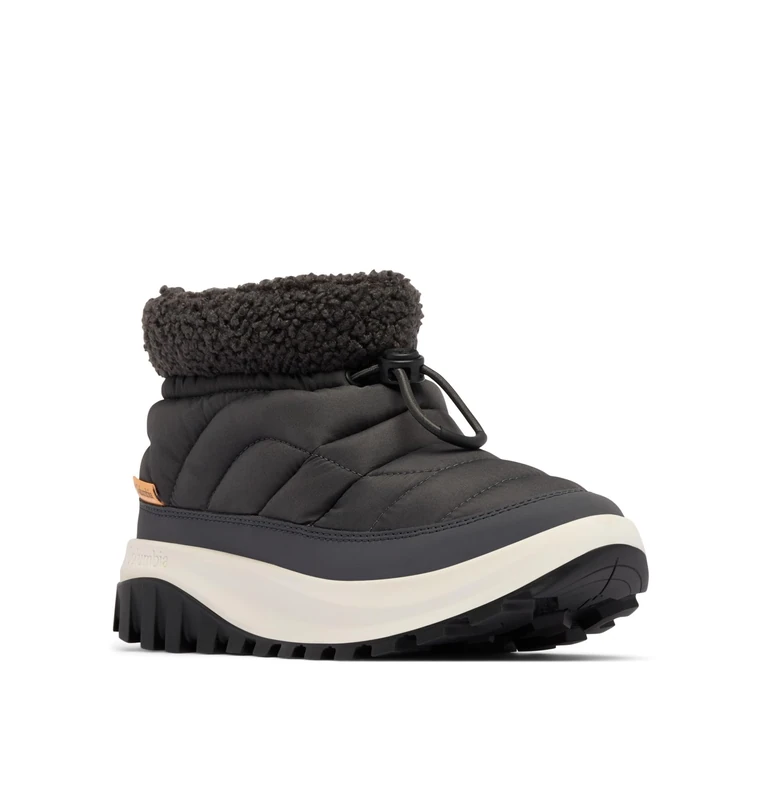 Columbia Women's Snowtrot Shorty Snow Boot, Shark/Peach, 7 UK