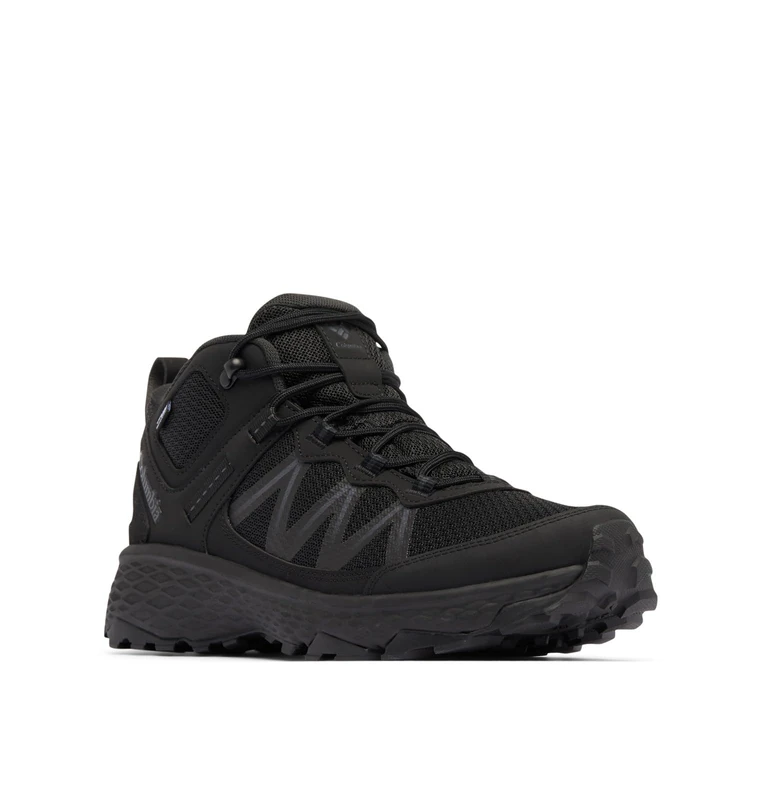 Columbia Men's Peakfreak Rush Mid Outdry, Low Rise Trekking and Hiking Shoes, Black/Shark, 8 Regular