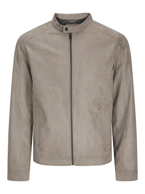 JACK & JONES Male Faux Suede Jacket Faux Suede Jacket, Falcon, L