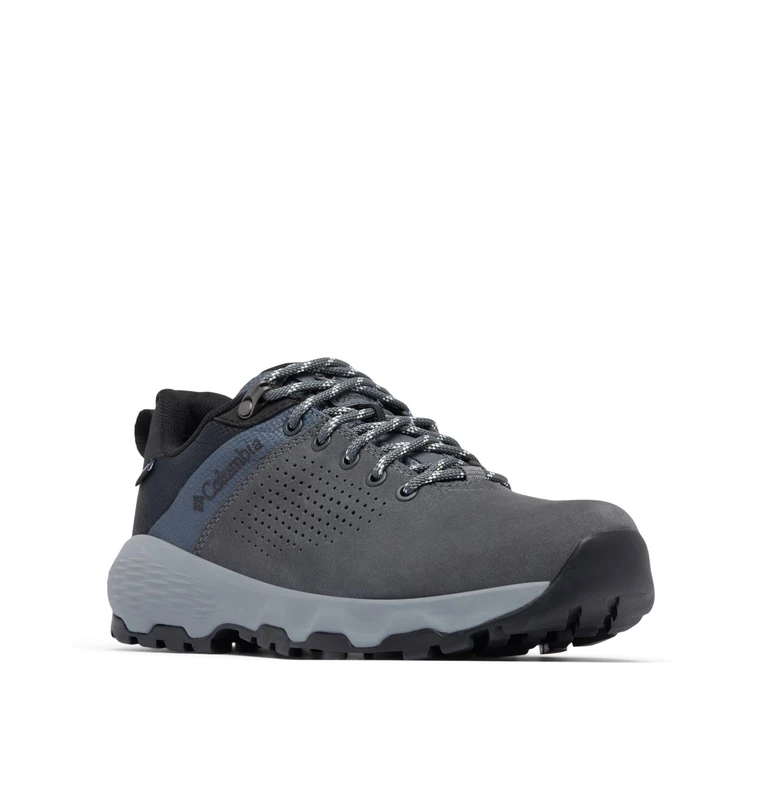 Columbia Women's Newton Nimble Leather, Low Rise Trekking and Hiking Shoes, Graphite/Tea Light, 8 Regular