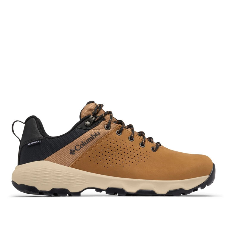 Columbia Men's Newton Nimble Leather, Low Rise Trekking and Hiking Shoes, Elk/Black, 6 Regular