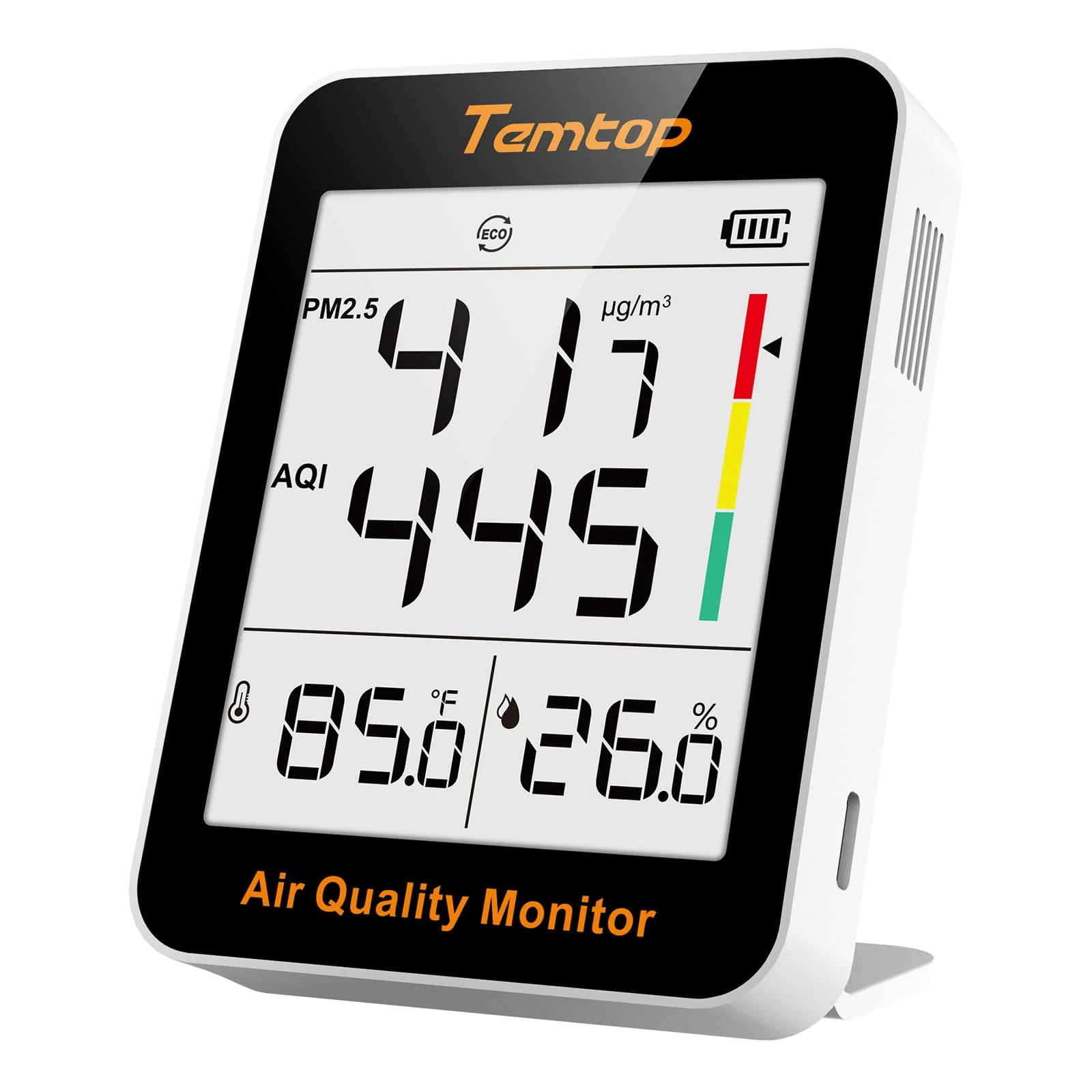 Temtop Air Quality Monitor PM2.5 Indoor Digital Hygrometer Thermometer Humidity Monitor for Home Office Bedroom Livingroom S1 up