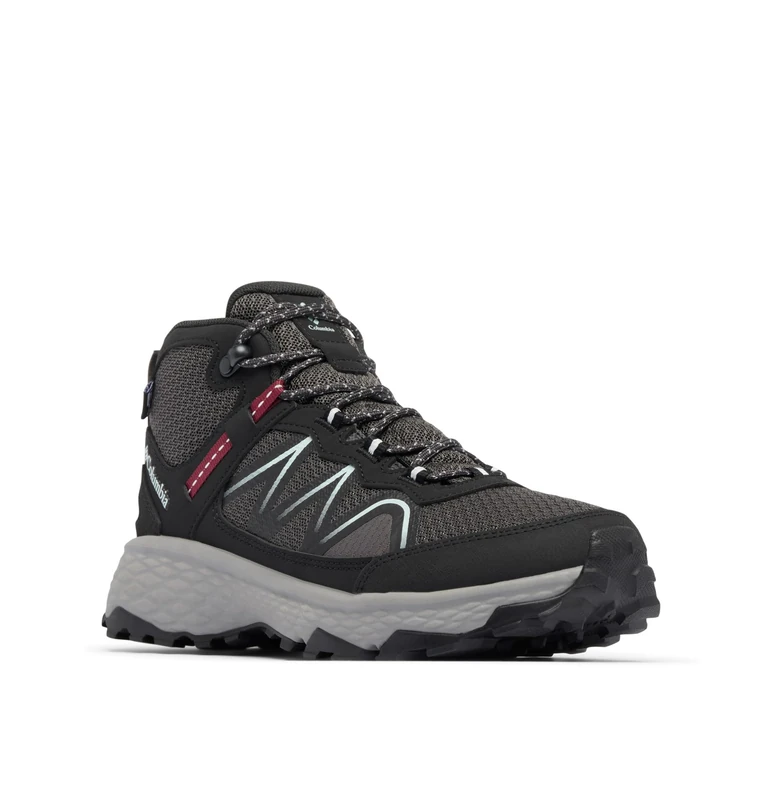Columbia Women's Peakfreak Rush Mid Outdry, Low Rise Trekking and Hiking Shoes, Dark Grey/Deep Madeira, 10 Regular
