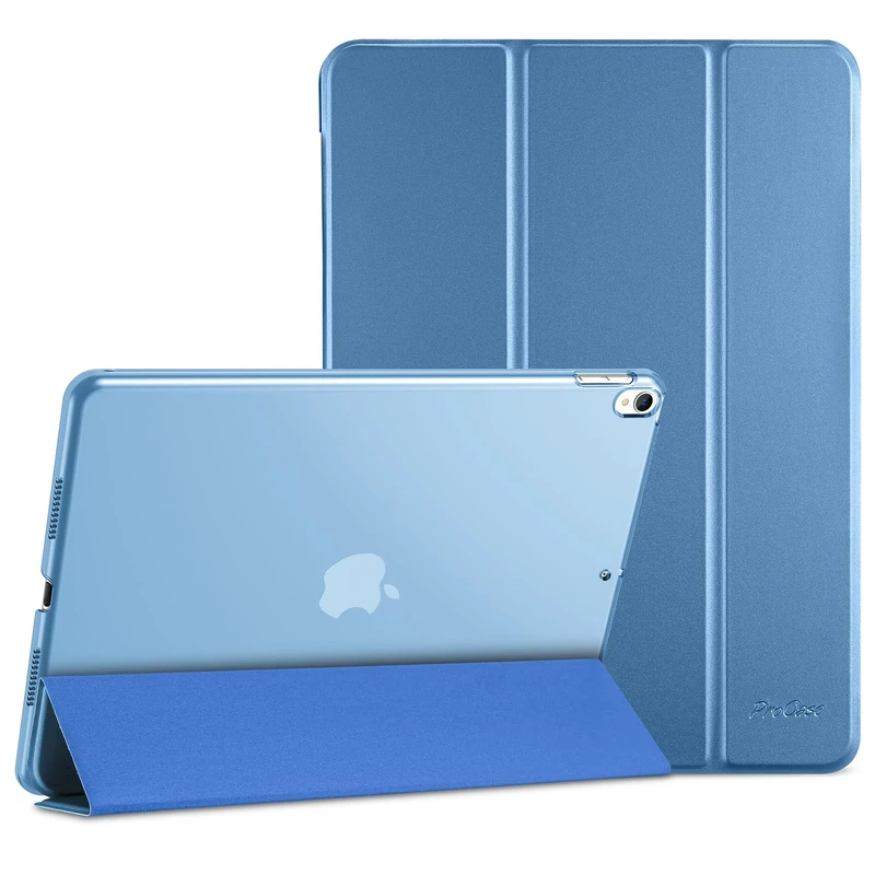 ProCase for iPad Air 3rd 10.5" 2019 / iPad Pro 10.5" 2017 Case, Ultra Slim Lightweight Cover with Translucent Back for iPad 10.5 Inch -Newblue