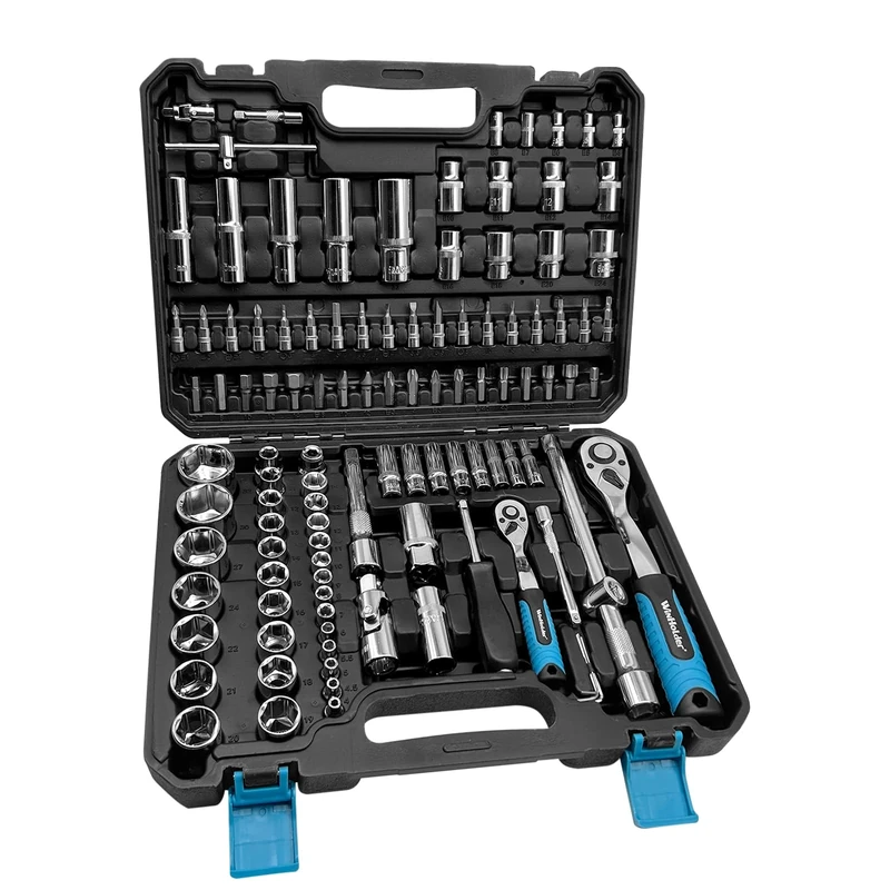 WinHolder Ratchet Wrench Socket Set DIY Tools, Bits, with Case (108PCS)