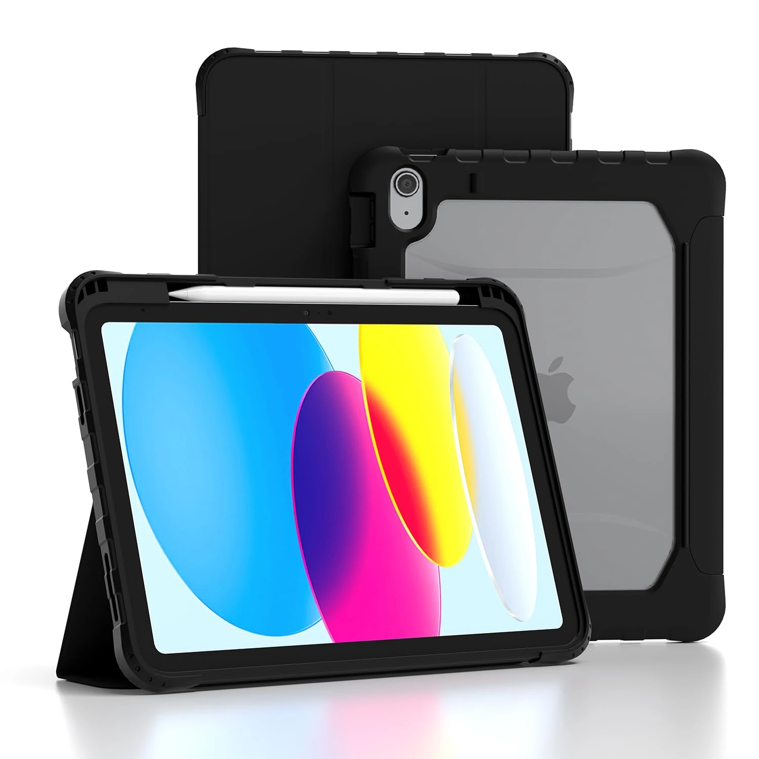 TOPESCT Case for iPad (A16) 11th Generation 11 Inch 2025/ iPad 10th Generation 10.9 Inch 2022, Auto Wake/Sleep, Strong Magnetic Shockproof Cover with Hard PC Translucent Back Shell,w/Pencil Holder