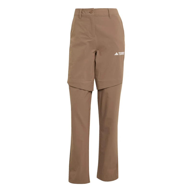 adidas Women's Terrex Multi Zip Off Pants, Earth strata, 14
