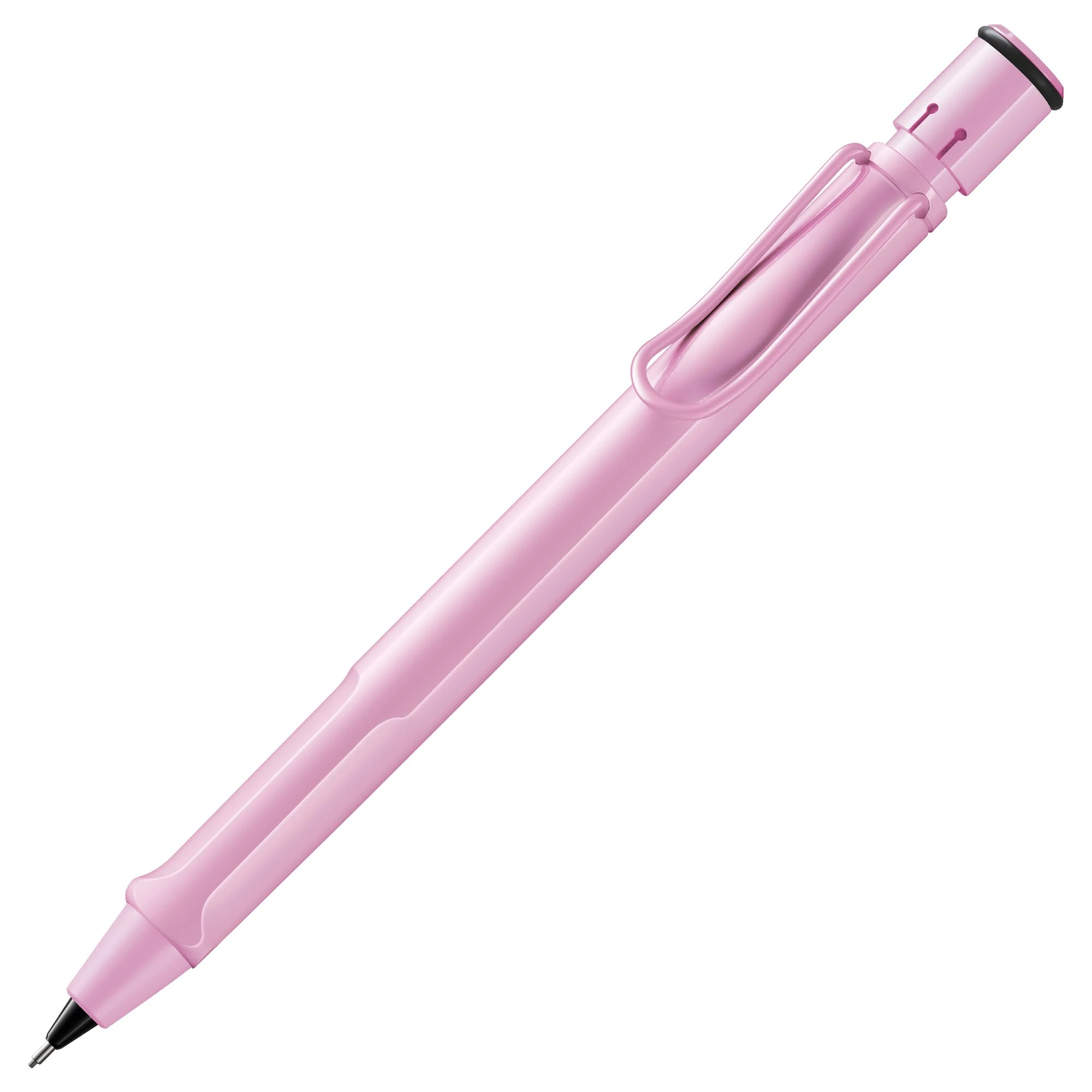 LAMY safari lightrose - Mechanical Pencil with ergonomic grip & body made of robust ASA plastic - ideal for drawing & writing - including LAMY M 41 fine line refill 0.5 mm & eraser tip
